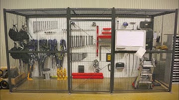 Welded Woven Wire Mesh Security Cage Partitions
