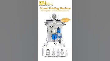 🎯How To Print on Irregular Glass Perfume Bottle Surface? DEMA Sensor Servo Screen Printing Machine