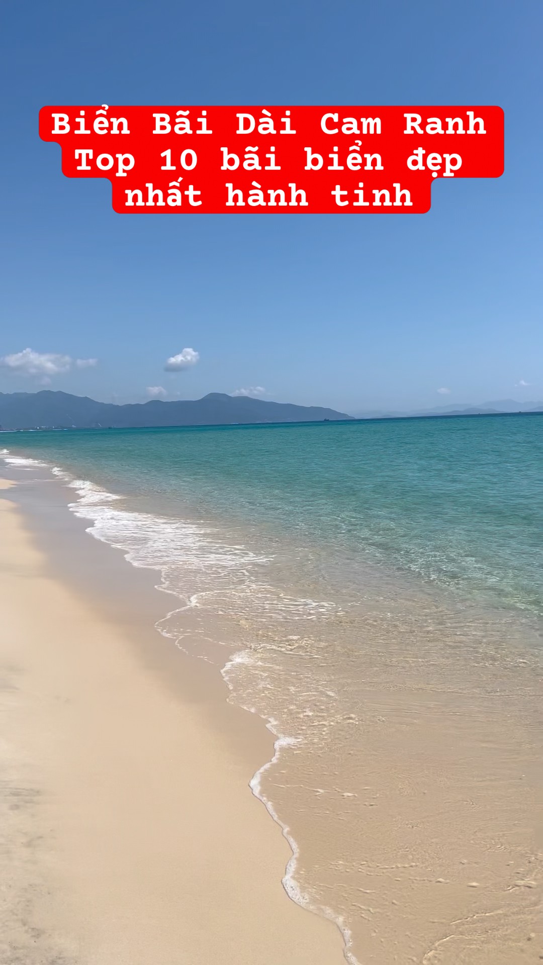 Video biển Bãi Dài Cam Ranh cách dự án 800m
