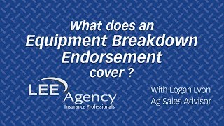 What does an Equipment Breakdown Endorsement cover