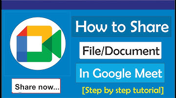 How to Share File in Google Meet: Share Pdf, Docx, PPT, Xls, Cdr and any other type of document.