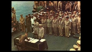 Japanese Surrender in HD Color 1945