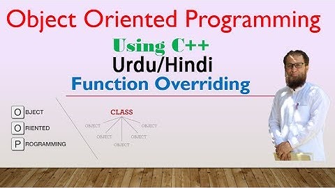 function overriding in c++ in hindi/Urdu iwith example