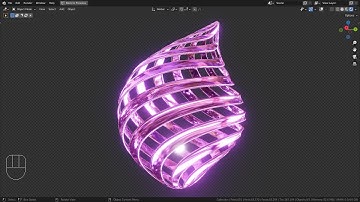 Blender Tutorial - Curve modeling abstract object
