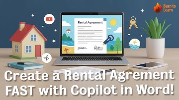 Create a Rental Agreement FAST with Copilot in Word! 🏡 #copilot