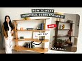 Building an expensive 600 wavy bookshelf for cheap how to diy dupe any furniture