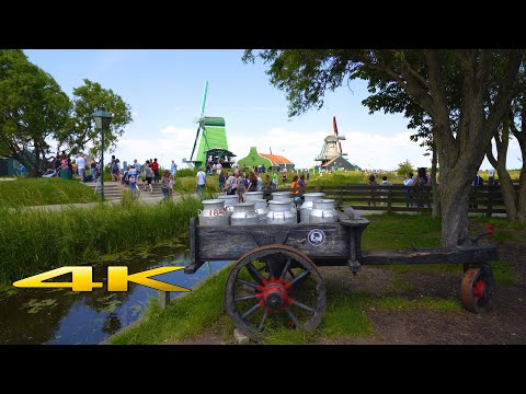 Zaanse Schans 4K 🇳🇱 (DUTCH WINDMILLS)