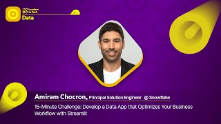 Amiram Chocron @ Leaders In Tech '25 | Boost Your Workflow — Build a Data App in 15 Minutes screenshot 3