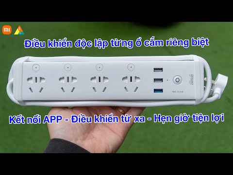 Video Ổ cắm thông minh Xiaomi Gosund CP5 kết nối app 4 ổ 3... - youtube