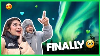 WE SAW THE NORTHERN LIGHTS ! 😭🩷 || Finland vlogs || Nagma Mirajkar