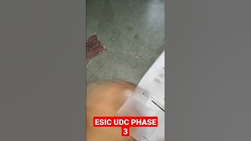 ESIC UDC Phase 3 Computer Skill Test completed #esicudcrecruitment2022 #esicudc #phase 3