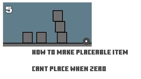 How to make placeable item, cant place when zero - Max2D [Eng And Indo sub]