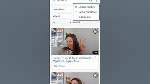 How to record a video from your phone inside Canvas Studio