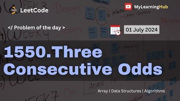 1550. Three Consecutive Odds using Java  | 01 July 2024 | Leetcode | Array | Data Structures | Java