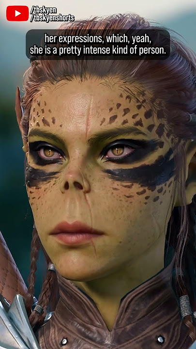 Lae'zel looks otherworldly and militaristic, but... maybe there's a bit more? || #baldursgate3