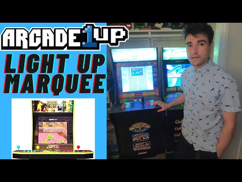 OFFICIAL ARCADE1UP TMNT AND STREET FIGHTER LIGHT UP MARQUEE REVIEW from Brick Rod