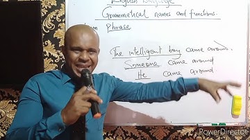 Grammatical names and functions.