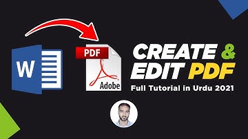 How to edit pdf file in word | Create pdf file in word | pdf file ko edit kaise kare in urdu/hindi