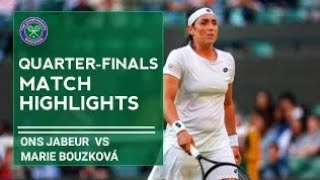 Ons Jabeur Vs Marie Bouzkova Quarterfinal Highlights I Wimbledon 2022