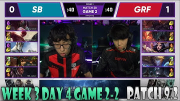 GRF vs SB Game 2 | W3D4 LCK Spring 2019 | Griffin vs Sandbox Gaming - Patch 9.2