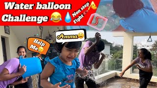 Water balloon fight 🎈😂|  போதும் டா சாமி 🥲 | #saanvikashree #saanufam #sha