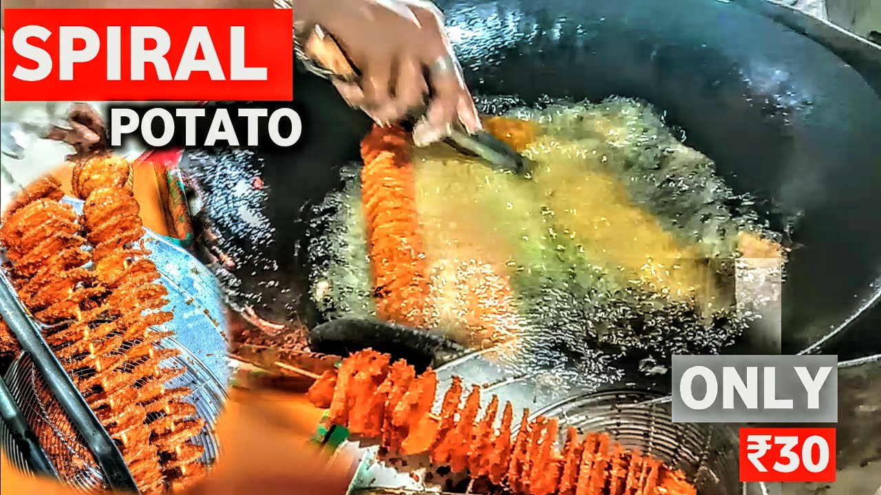 AMAZING SPIRAL POTATO SELLING IN BARIPADA | #streetfood #foodvlog #cfv #baripada