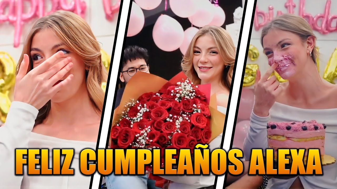 Alexa LLORA de EMOCION por la SOPRESA de CUMPLEAÑOS de ZEIN ❤👀