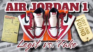 AIR JORDAN 1 HIGH LOST & FOUND | LEGIT VS. FAKE  DETAILED COMPARISON