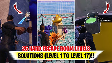 25 HARD ESCAPE ROOM (Level 1 to Level 17 Solutions) | 25 HARD ESCAPE ROOM LEVELS | 25 level escape