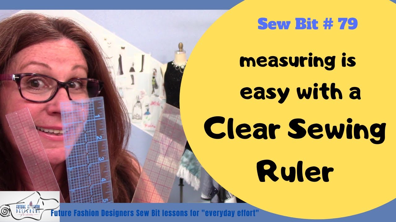 How to use a clear sewing ruler 