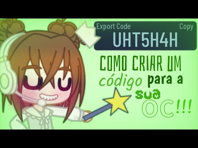 🤔🔍•, Como colocar o código da oc no gacha?🔍•