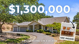 Modern Country Living on 5 Acres | Custom Placerville Solar Home with Designer Details