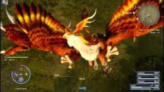 FINAL FANTASY XV - Griffon Boss Fight l Level 30 Griffon Mobhunt Gameplay [PS4 Pro]