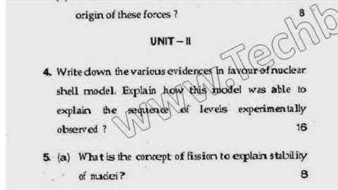 MSc Physics 2nd Sem Nuclear & Particle Physics Question Paper