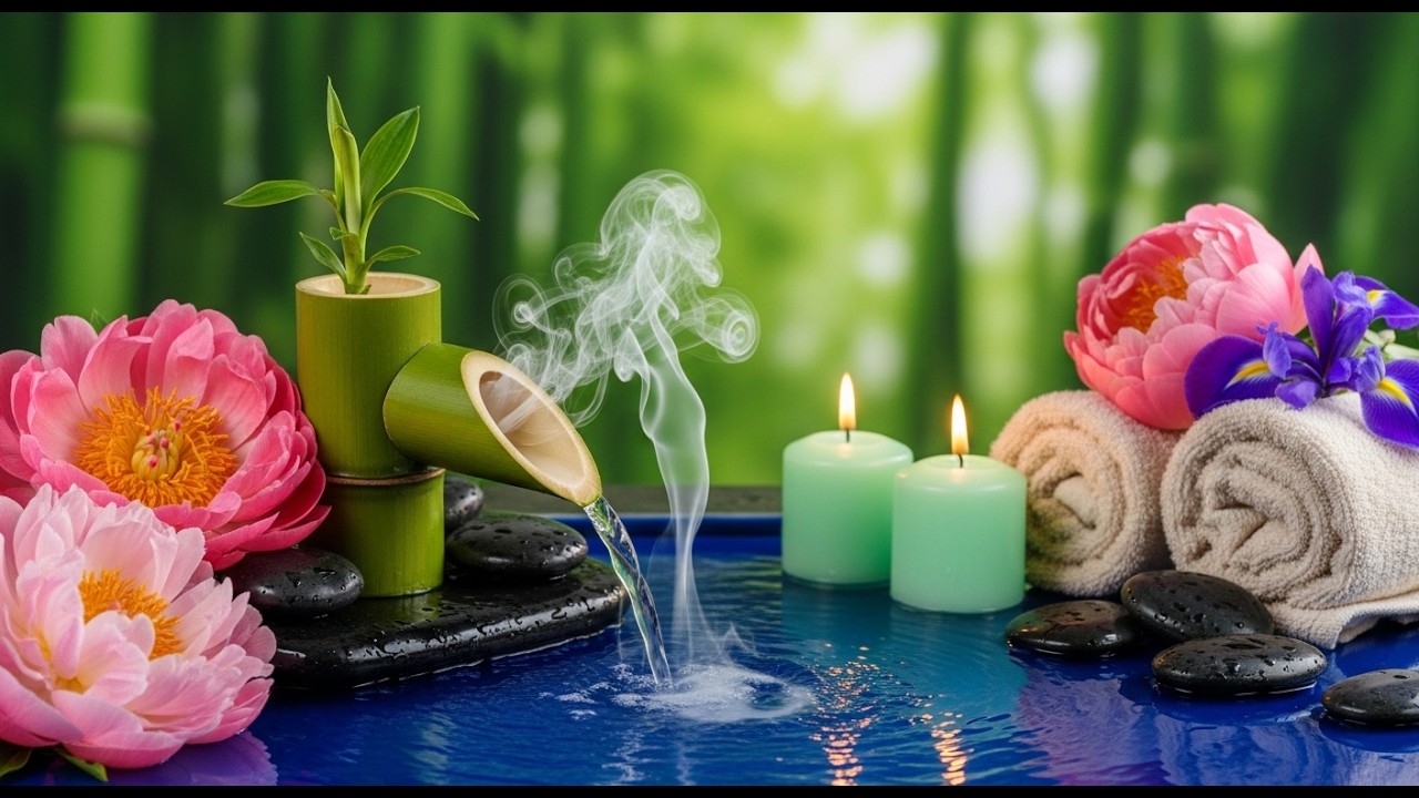 Relaxing Music for Healing + Water Sounds 🌿 Relieves Stress, Calm Anxiety & Depression, Deep Sleep