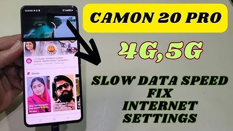 Tecno Camon 20 Pro How To Increase Internet Speed Make Apn