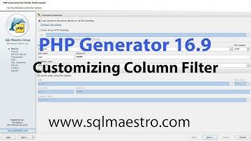 PHP Generator 16.9 new features. Part 2. Customizing Column Filter