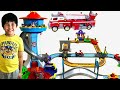 Paw Patrol Toys Videos Compilation! Giant Lookout Tower Surprise Box Fire Truck Kids Pretend Play