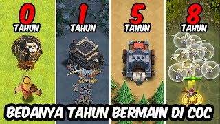 Bedanya Skill 0, 1, 5 Dan 8 Tahun Bermain CoC