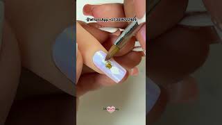 💕Diseño En Uñas Con Efecto Espejo Aurora y Flor 3D💅😍