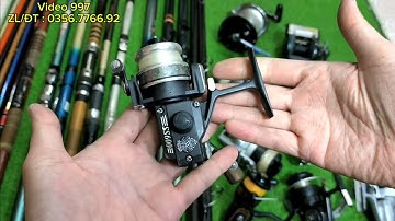 Video 997 : Đồ Câu Bãi Nhật - Máy Câu Ngâm, Lăng Xê - Cần Câu Lục Rút Và Ráp Khúc Daiwa Ryobi