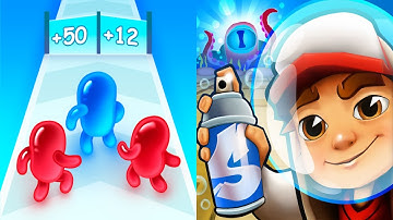 Join Blob Clash 3D VS Subway Surfers - All Level Gameplay Android iOS Ep1