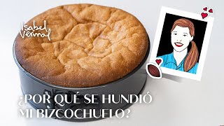 ¿Por qué se hundió mi bizcochuelo?