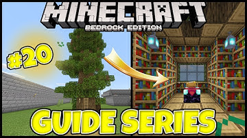 HOW TO BUILD AN EPIC ENCHANTMENT TREE HOUSE! Minecraft Bedrock Guide Series Ep.20 [Lets Play 1.16]