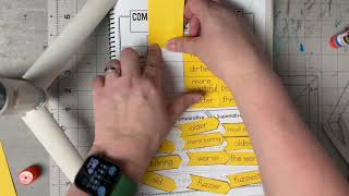 Comparative & Superlative Adjective interactive notebook