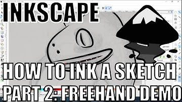 Inkscape - Inking your paper sketch, embrace the freehand tool! -  Part 2 beginners guide