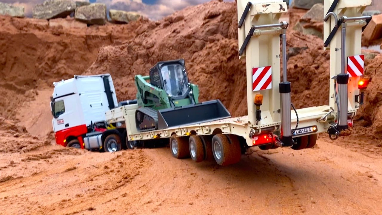 BEST OF DETAILED RC TRUCK HEAVY HAULAGE in Germany in 4K
