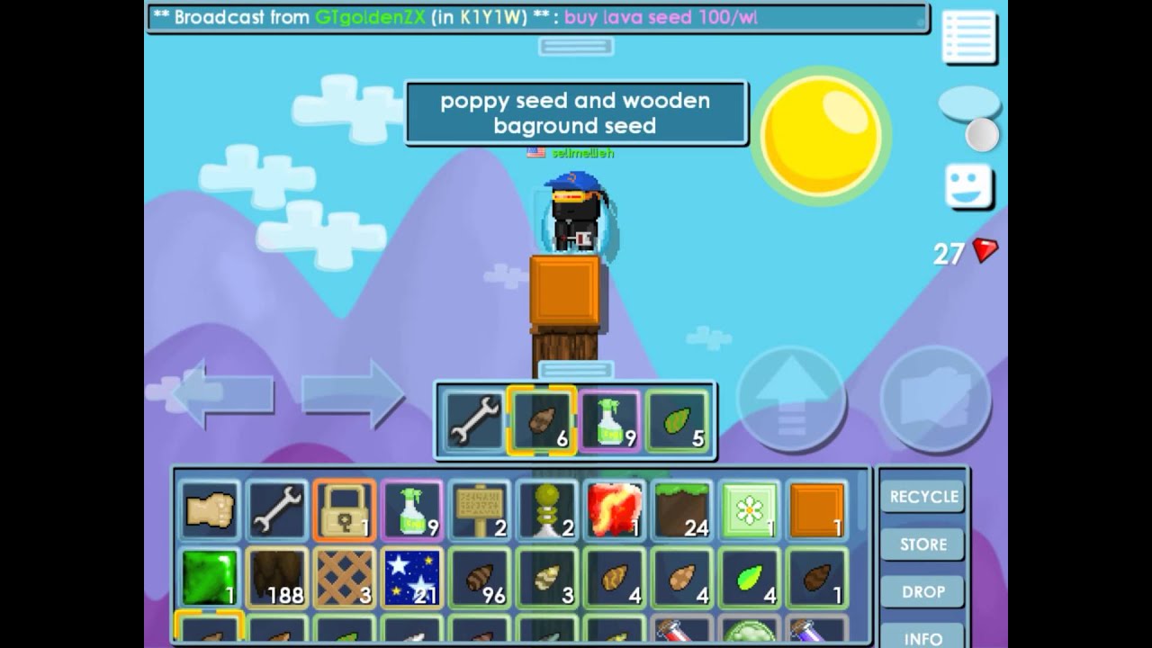 Growtopia how to make wizard staff !