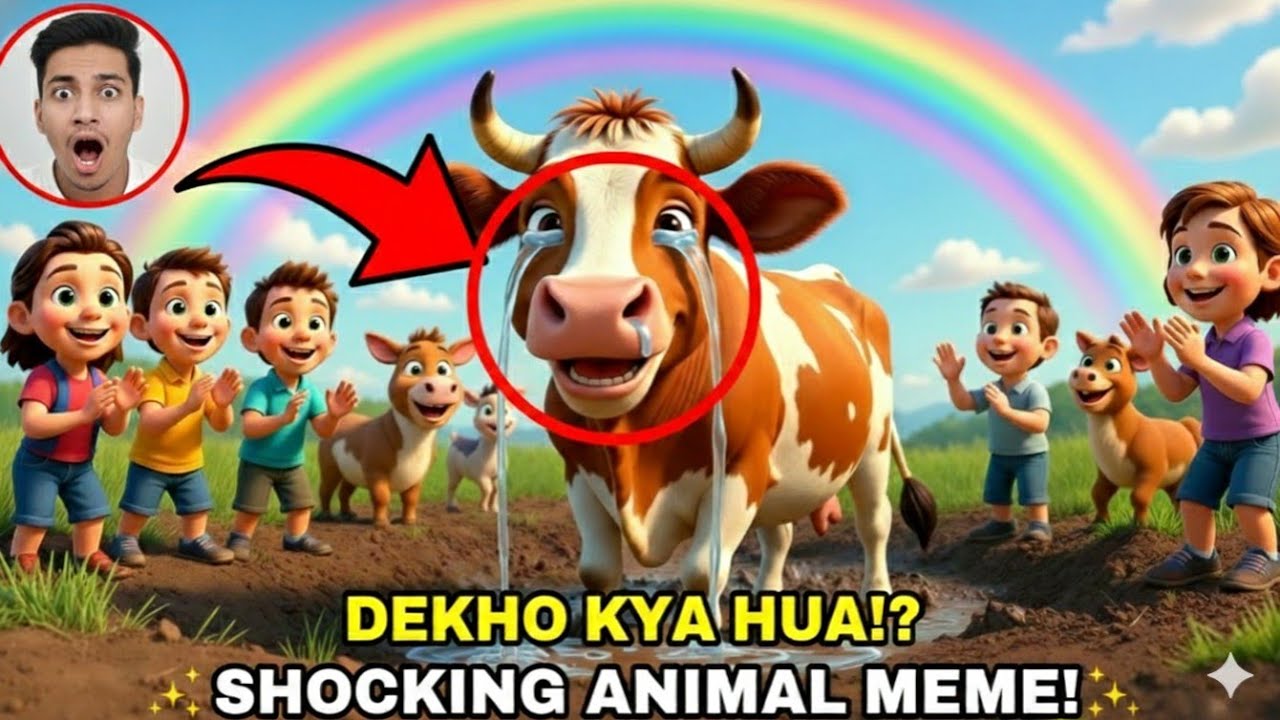 Funny Cow Cartoon Story 🐄 | Moral Story for Kids | 3D Hindi Cartoon