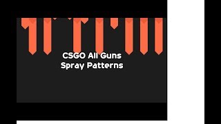 CSGO All Guns Spray Pattern 2019